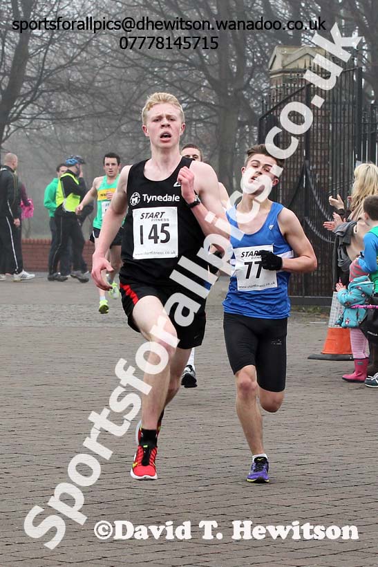 Jonny Currie (Tynedale) wins the under-20s Wallsend Harriers Terry O'Gara Memorial Road Race. Photo: David T. Hewitson/Sports for All Pics